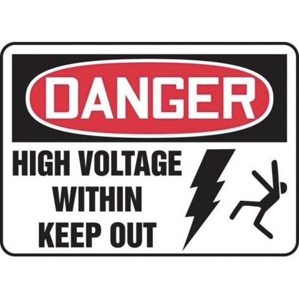 Accuform OSHA DANGER SAFETY SIGN HIGH MELC040XT MELC040XT - main